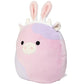 Squishmallows Original 10-Inch Patty The Purple Cow W/Bunny Ears - Official Jazwares Plush - Collectible Soft & Squishy Cow Bunn