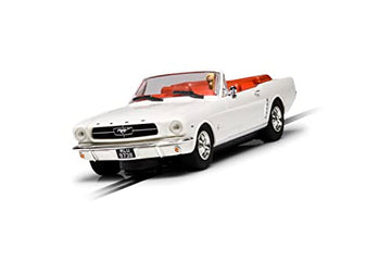 Scalextric James Bond Goldfinger White Ford Mustang 1:32 Slot Race Car C4404