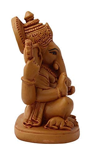 SN Handicrafts Polyresin Siddh Ganesh Idol, Standard size, Multicolour
