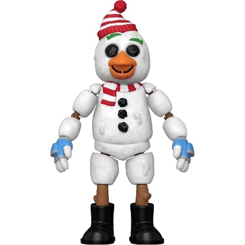 Funko Action Figure: Fnaf Friday Night At Freddy 'S Holiday Bundle Includes Snow Chica, Elf Bonnie, Gingerbread Foxy, Santa Fred