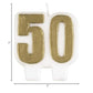 Unique Party Supply, 2 x 2, Gold 50th Birthday