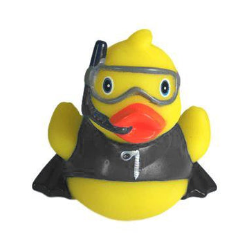 Ducky City 3' Snorkel Rubber Duck [Floats Upright] - Baby Safe Bathtub Bathing Toy