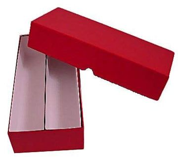 Guardhouse 10'' Double Row Storage Box For 2'' Paper And Plastic Coin Holders Red