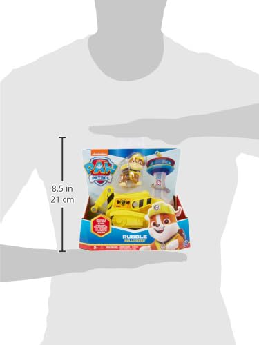 Paw Patrol, Rubbles Bulldozer Vehicle With Collectible Figure, For Kids Aged 3 Years And Over