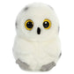 Aurora® Round Rolly Pet™ Hoot Owl™ Stuffed Animal - Adorable Companions - On-The-Go Fun - White 5 Inches