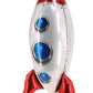 SelfStanding 4D Red Rocket Foil Balloon  Outer Space Themed Helium Balloon for Kids Toys, Baby Showers, Birthday Parties, and 