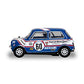 Scalextric Mini 1275Gt - Patrick Motorsport - Richard Longman 1979. Classic Touring., Blue/White