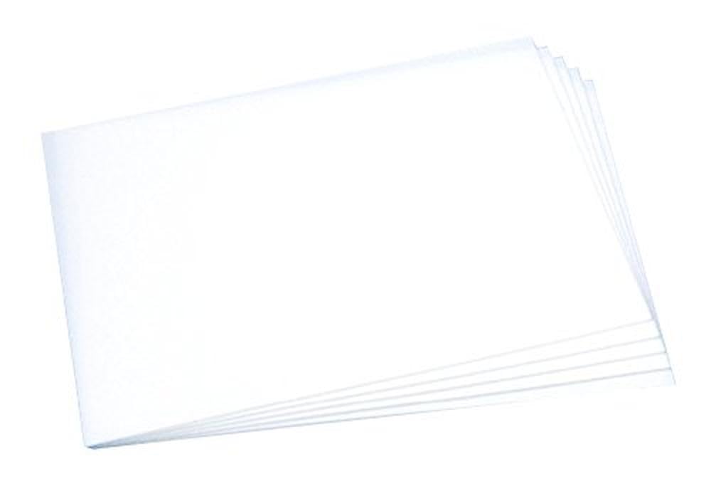 Tamiya 70122 Plastic Panel 0.3 Mm, 5 Pieces, 257 X 364 Mm, White