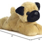 Aurora® Adorable Mini Flopsie™ Mr.Pugster™ Stuffed Animal - Playful Ease - Timeless Companions - Brown 8 Inches