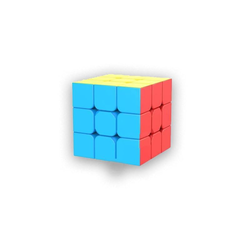 Square Cube Magic Puzzle Cube for Kids and Professionals (Pack of 1, Multicolor) | Brain Teaser Toy for Speedcubing & Stress Rel
