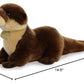 Aurora® Realistic Miyoni® River Otter Stuffed Animal - Lifelike Detail - Cherished Companionship - Brown 11 Inches