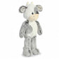 ebba Aurora® Coby Cow™ Baby Stuffed Animal - Gray 14-Inch Plush Security Aid - Soft Polyester Comfort Companion