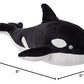 Mary Meyer Stuffed Animal Smootheez Pillow-Soft Toy, 8-Inches, Orca Whale