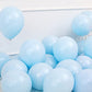 Party Port 12 inch HD Metallic Finish Balloons for Birthday/Anniversary Party Decoration (Pack of 25) (Pastel Blue)