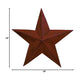 The Country House Collection 18 Inch Burgundy Barn Star