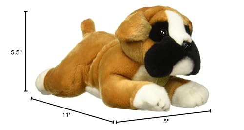 Aurora® Adorable Miyoni® Boxer Stuffed Animal - Lifelike Detail - Cherished Companionship - Brown 11 Inches