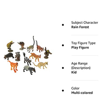 Assorted Rain Forest Animal Figures