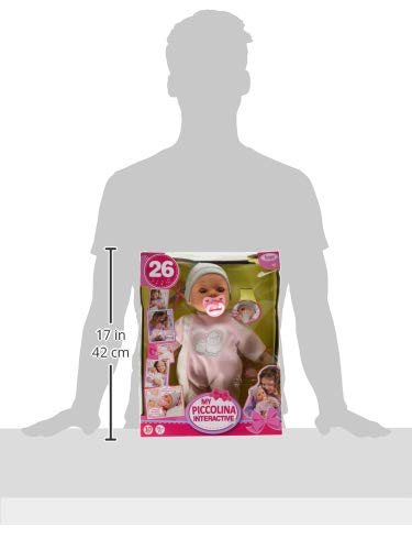 Bayer Design My Piccolina 15 Interactive Baby Doll, Pink, 38cm