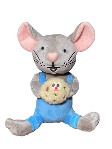 Please Give Cookie 9.8-Inch Cookie Mouse Stuffed Animal Plush Toy Set for Boys and Girls, Mouse Stuffed Toy from Picture Book Ch