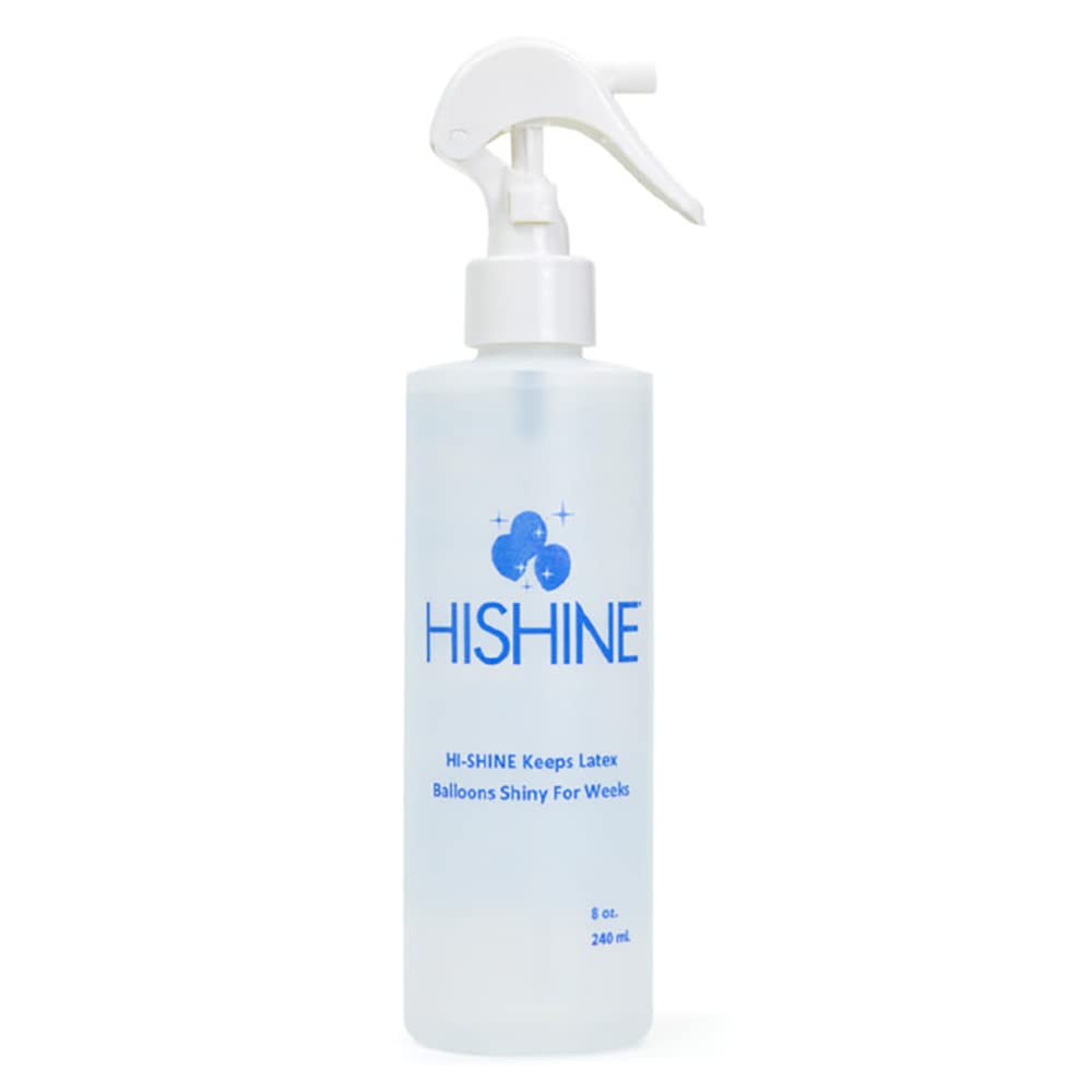 Hi-Shine Balloon Shining Spray, 8 Ounce Bottle, Clear, (43156)