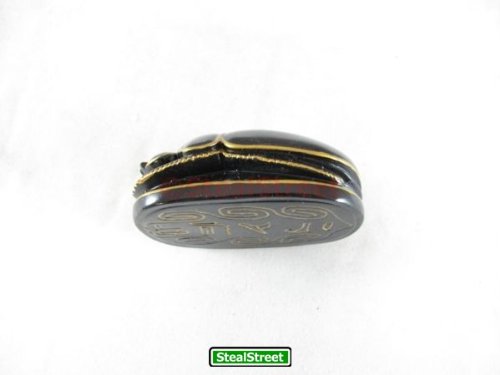 Egyptian Black Scarab Collectible Figurine