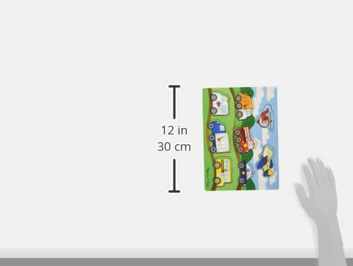 Melissa & Doug Vehicles Wooden Peg Puzzle (8 Pcs)