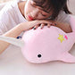 CASAGOOD Pink Narwhal Plush Toy - Medium Soft Whale Stuffed Animal for Babies and Kids