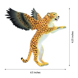 Randimals Leopard Figurine Toy - 5" Premium Rubber Action Figure, Eagard Color, Model 850023396174, Encourages Adventure & Imagination
