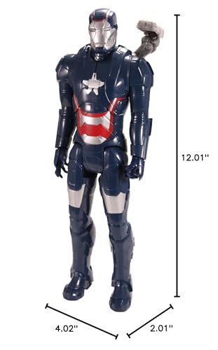 Marvel Iron Man 3 Titan Hero Series Avengers Initiative Movie Series Iron Patriot Action Figure  12-Inch