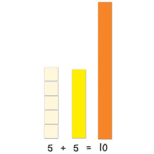 Learning Resources Magnetic Cuisenaire Rods, Early Match Concepts, School Supplies, Multicolor, 64 Pieces, Ages 5+
