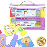 Premium Educational Bathtime Animal Alphabet Foam Phonics Puzzle Set- Safe Non Toxic Learnng Toy For Baby Toddlers Kids Girls Bo