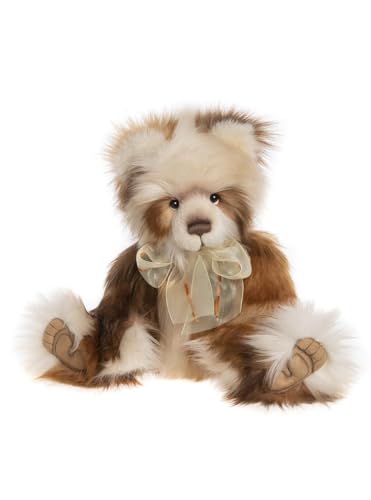 Charlie Bears – Annie Versary | 2023 Long Plush Fluffy Brown And Beige Teddy Bear
