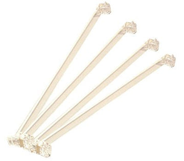 Marion Clear Acrylic Mahjong Mah Jongg Rack Pushers - 18'- Set Of 4
