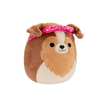 Squishmallows 3'''' Valentines Clip-On Andres The Sheltie, Small