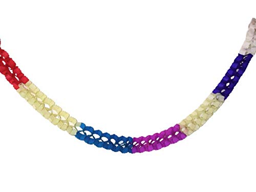 Biche Multicolour Swirls For Decorations/Birthday Parties (Set Of 5) 350Cm Length
