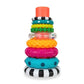 Sassy Stacks of Circles Stacking Ring Toy, 9 Piece Set, Multi, Plastic, for Ages 6+ Months, Model 80795FAAM