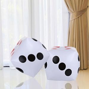 Warmtree 13'' Jumbo Inflatable Dice, Pack Of 2