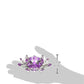 Amlong Crystal Hue Reflection Crystal Lotus Flower With Gift Box, Purple, 5 Inch