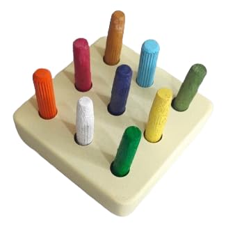 RCW Wooden Counting Educational Color Cognition Stacking & Sorting Wooden Toys Shape Sorting & Domino Building Blocks for 3+ Chi