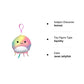 Squishmallows Official Kellytoy 3.5 Inch Clip On Bag Keychain Backpack Clips Squishy Soft Plush Toy Animal (Janet Jellyfish)