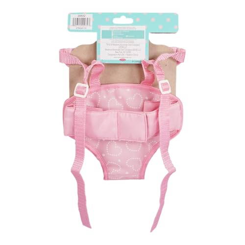 Madame Alexander Doll Accessories, Fabric Doll Carrier, Pink Hearts