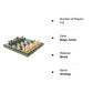Chess And Games Shop Muba Beautiful Handcrafted Wooden Chess Set With Wooden Board And Handcrafted Chess Pieces - Gift Idea Products (12.5'' (32 Cm) Green)