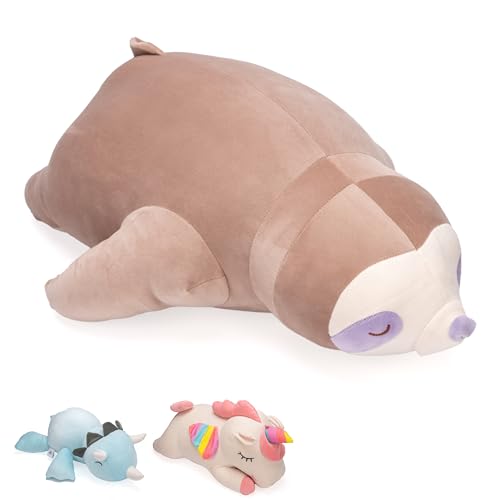 Zysmalat Weighted Stuffed Animal Sloth - Large Sloth Weighted Plush - 24 Inch - 4 Lbs - Stuffie Plushie - Sensory Soft Comfort C