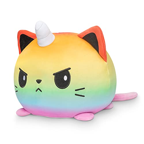 Teeturtle - Giant Moody Kittencorn Plushie - Angry Rainbow - Huggable, Soft, Pillowy, Sensory Toy Stuffed Animals That Show Your