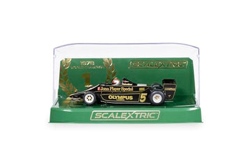 Scalextric C4494 Lotus 79-Mario Andretti-1978 World Champion Edition Slot-Cars, Black