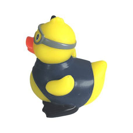 Ducky City 3' Snorkel Rubber Duck [Floats Upright] - Baby Safe Bathtub Bathing Toy