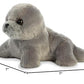 Aurora® Adorable Mini Flopsie™ Harpo Seal Stuffed Animal - Playful Ease - Timeless Companions - Gray 8 Inches