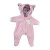 Jc Toys | Berenguer Boutique | Baby Doll Outfit | Pink Elephant Themed Hooded Onesie | Ages 2+ | Fits Dolls 14'- 16'