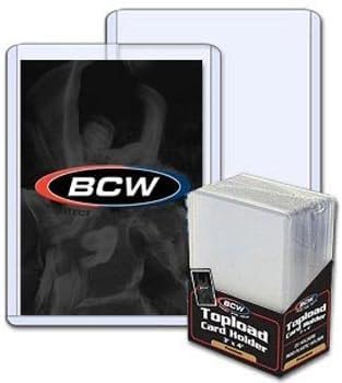 Bcw 3X4 Topload Card Holder - Premium 20Pt Thickness | 8 Pack (200 Total) | Quality Rigid Pvc Protector For Standard Size Tradin