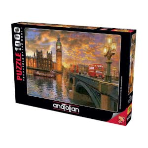 Anatolian Puzzle - Westminster Sunset, 1000 Piece Jigsaw Puzzle, #1023